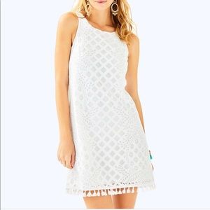 Lilly Pulitzer White Marquette Shift Dress
